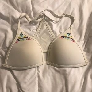 White push up bikini top